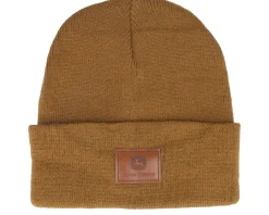Beanie Coyote Brown Cuff - John Deere