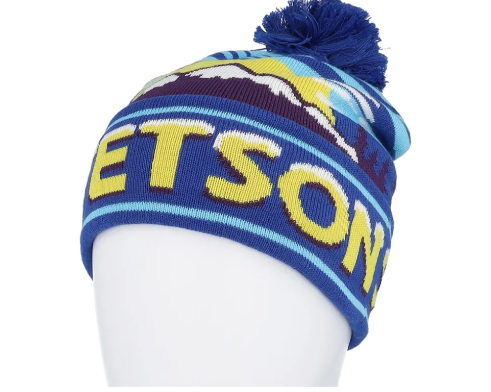 Beanie Freestyle Blue Shades Pom - Stetson