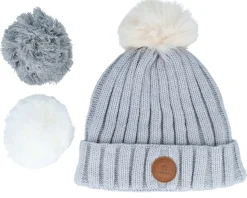 Beanie Kir Royal Light Grey Pol Pom - Cabaïa