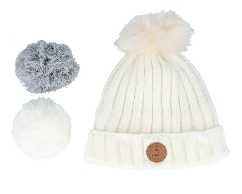 Beanie Kir Royal White Pom - Cabaïa