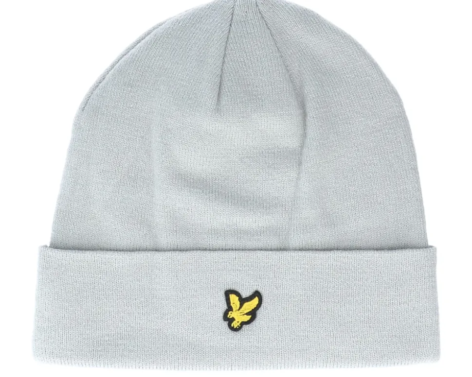 Beanie Light Grey Marl Cuff - Lyle & Scott