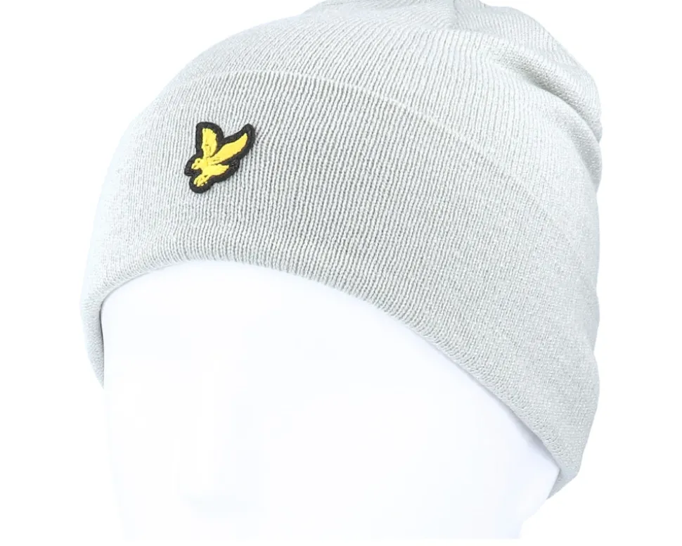 Beanie Light Grey Marl Cuff - Lyle & Scott