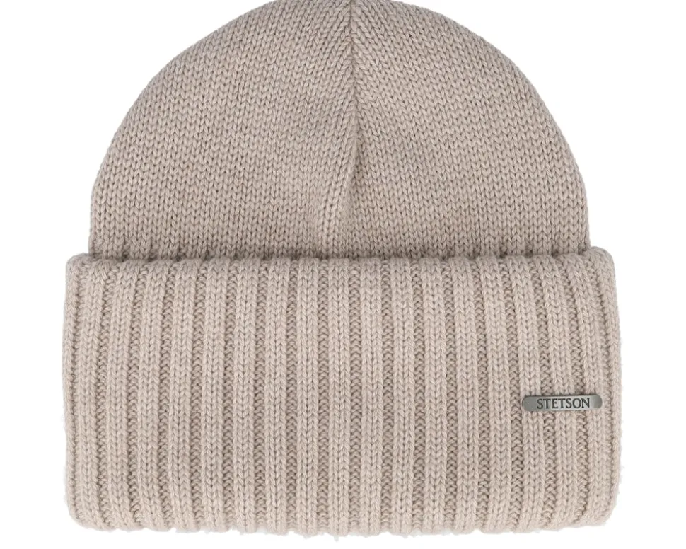 Beanie Merino Light Hazel Cuff - Stetson