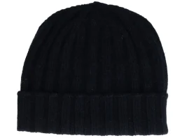 Beanie Soft Rec Cashmere/Wool Black Cuff - MJM Hats