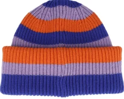 Beanie Stripes Wool Freestyle Royal/Lilac/Orange Cuff - Stetson