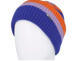 Beanie Stripes Wool Freestyle Royal/Lilac/Orange Cuff - Stetson