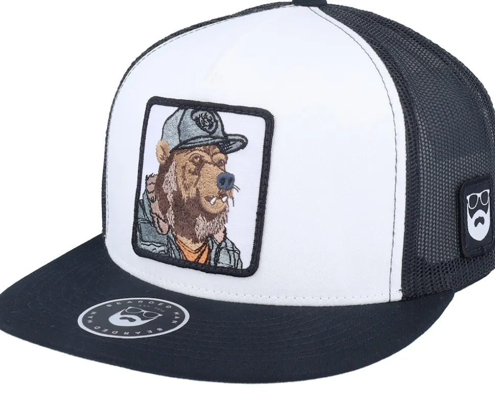 Bear Cap Man Classic Dark Brown Snapback - Bearded Man