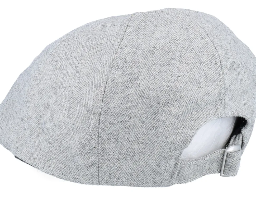 Bear Patch Light Grey Ivy Flat Cap - Wild Spirit