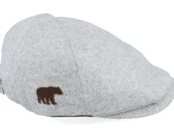 Bear Patch Light Grey Ivy Flat Cap - Wild Spirit