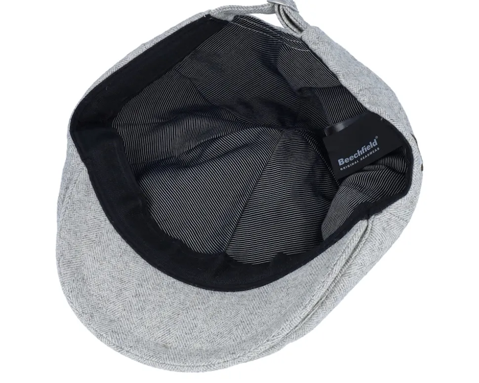 Bear Patch Light Grey Ivy Flat Cap - Wild Spirit