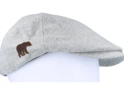 Bear Patch Light Grey Ivy Flat Cap - Wild Spirit