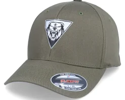 Bear Roar Geometric Olive Flexfit - Iconic