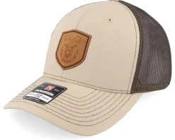 Bear Shield 112 Split Khaki/Coffee Trucker - Iconic