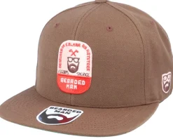 Beard Label Patch Brown Snapback