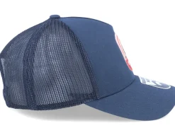 Beard Label Patch 5-Panel Retro Navy Trucker - Bearded Man