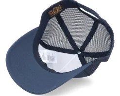 Beard Label Patch 5-Panel Retro Navy Trucker - Bearded Man