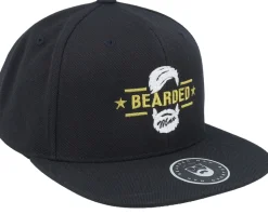 Beard Logo Black Snapback - Bearded Man