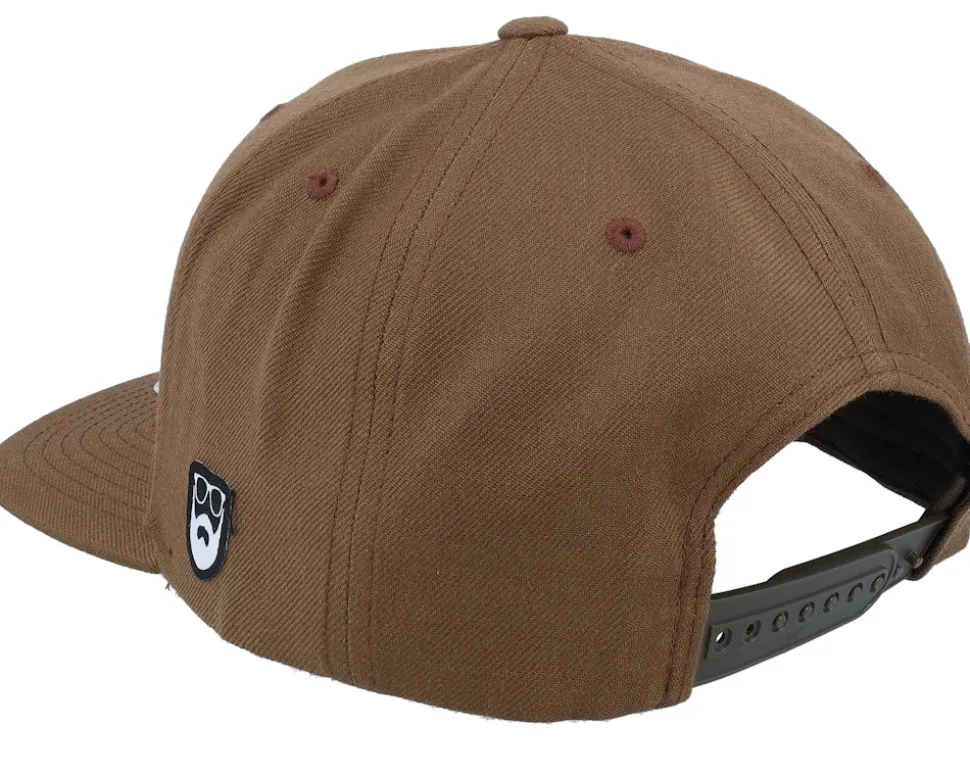 Beard Logo R Classic Tan Snapback - Bearded Man