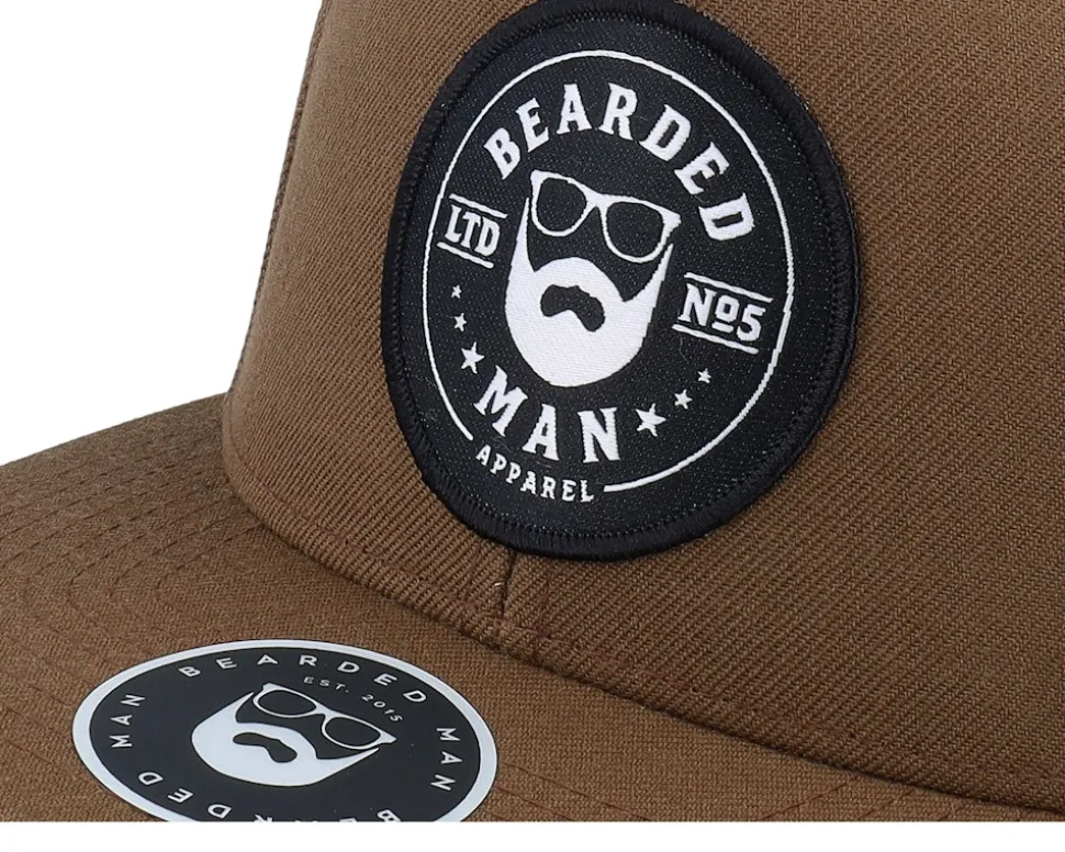 Beard Logo R Classic Tan Snapback - Bearded Man