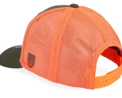 Beard Logo R Dark Mash/Fluorescent Orange Trucker - Bearded Man