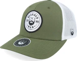 Beard Logo R Dark Mash/Fluorescent Orange Trucker - Bearded Man