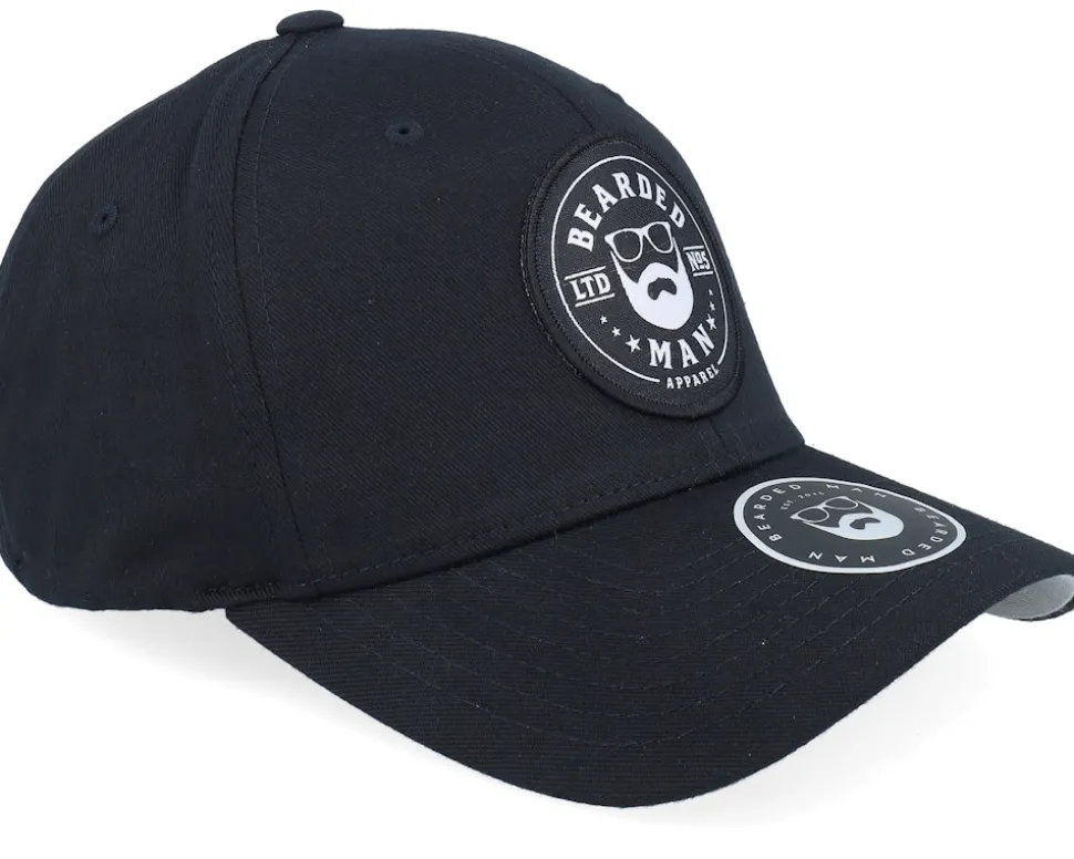 Beard Logo R Wooly Combed Black Flexfit - Bearded Man