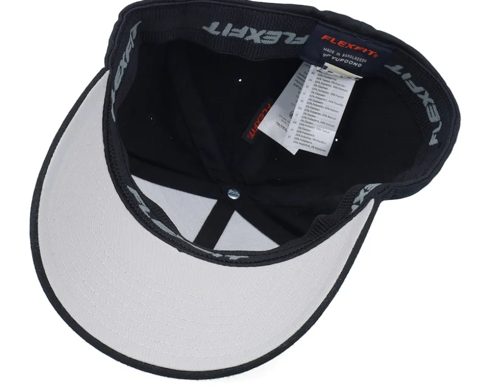 Beard Logo R Wooly Combed Black Flexfit - Bearded Man