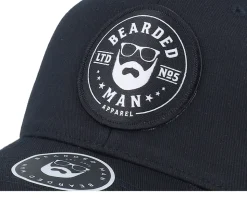Beard Logo R Wooly Combed Black Flexfit - Bearded Man