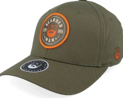 Beard Logo R Wooly Combed Olive Flexfit - Bearded Man