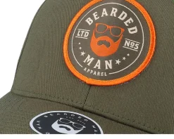 Beard Logo R Wooly Combed Olive Flexfit - Bearded Man