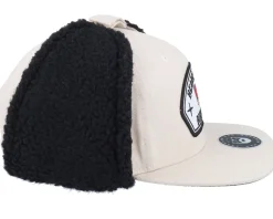 Bearded Boxing Gym Canvas Beige/Black Earflap - Bearded Man