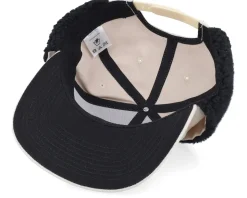 Bearded Boxing Gym Canvas Beige/Black Earflap - Bearded Man