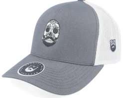 Bearded Calaveras Scull Grey/White Trucker - Bearded Man