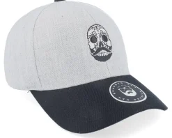 Bearded Calaveras Scull Grey/Black Snapback - Bearded Man