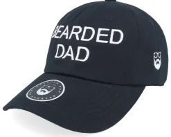 Bearded Dad Black Dad Cap - Bearded Man