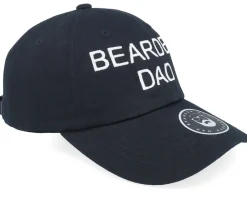 Bearded Dad Black Dad Cap - Bearded Man