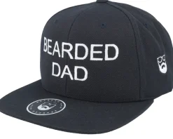 Bearded Dad Black Snapback - Bearded Man