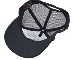 Bearded Lumber Jack Engraved Patch Black Trucker - Bearded Man