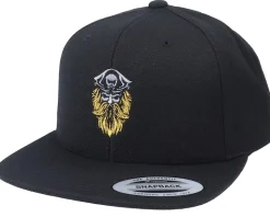 Bearded Pirate Black Snapback - Iconic