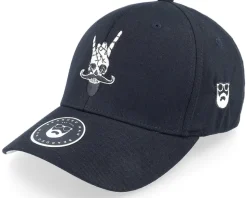 Bearded Rock Sign Scull Black Flexfit - Bearded Man