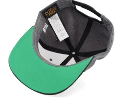 Bearded Rock Sign Scull Grey/Black Snapback - Bearded Man