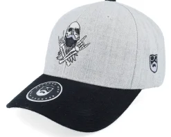 Bearded Rockstar Scull Grey/Black Adjustable - Bearded Man