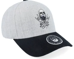 Bearded Rockstar Scull Grey/Black Adjustable - Bearded Man