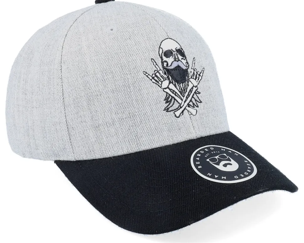 Bearded Rockstar Scull Grey/Black Adjustable - Bearded Man