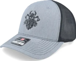 Bearded Skull Axe 112fp Split Heather Grey/Black Trucker - Vikings