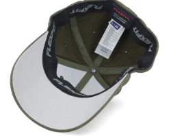 Bearded Skull Axe Wooly Combed Olive Flexfit - Vikings