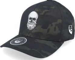 Bearded Skull Black Camo Flexfit - Bearded Man