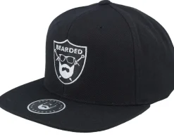 Bearded Sword Badge Black Snapback - Bearded Man
