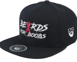 Beards For Boobs Black Snapback - Bearded Man