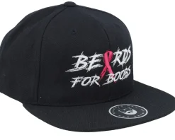 Beards For Boobs Black Snapback - Bearded Man